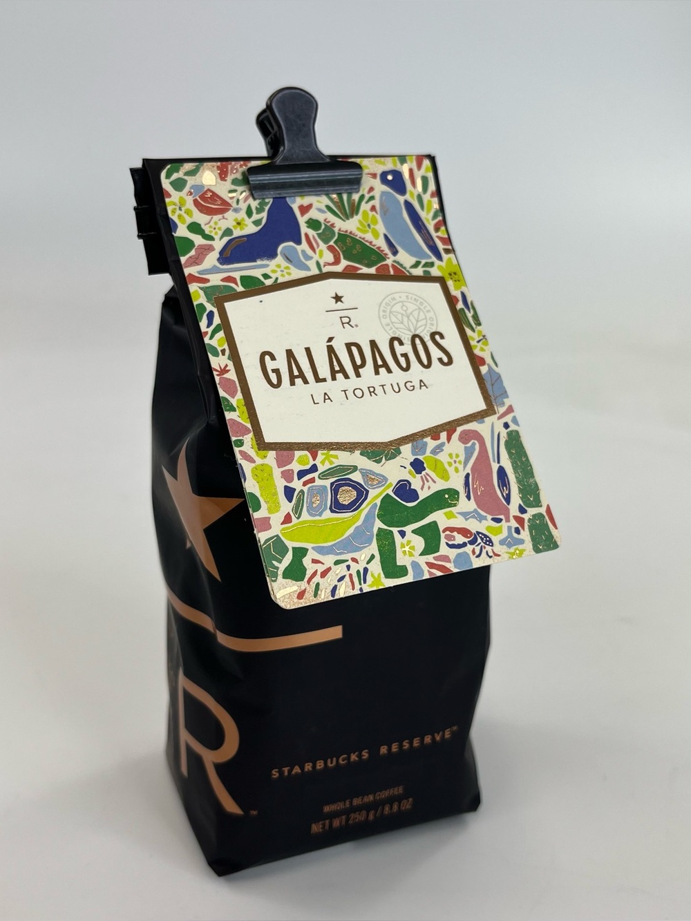 Starbucks Reserve Galapagos La Tortuga Whole Bean Coffee 8.8 oz Best by 4/2026